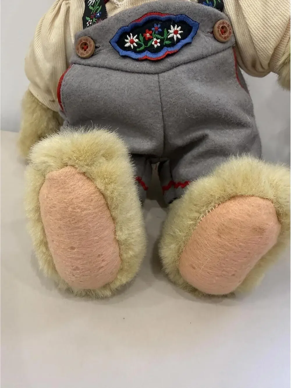 Vintage Fuzzy Vanderbear Eine Kleine Mountain Climber Stuffed Animal Plush Toy